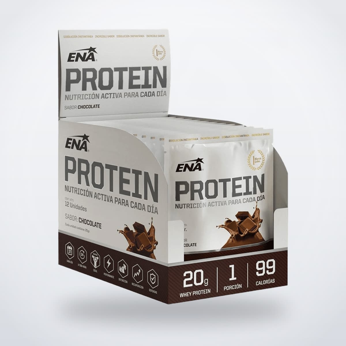 ENA SPORT ENA PROTEIN - SABOR CHOCOLATE Caja x 12