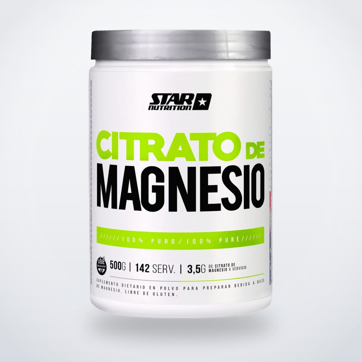 Citrato de Magnesio Sin Sabor - Polvo 500 Gr