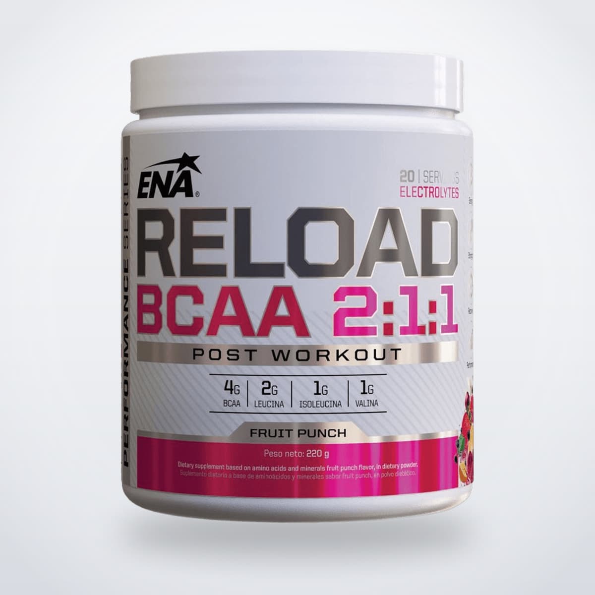 ENA SPORT RELOAD SABOR FRUIT PUNCH 220 GRS